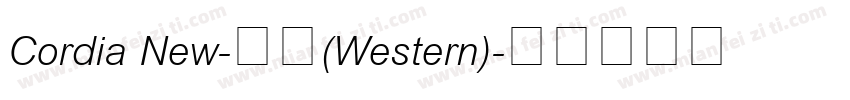 Cordia New-常规(Western)字体转换